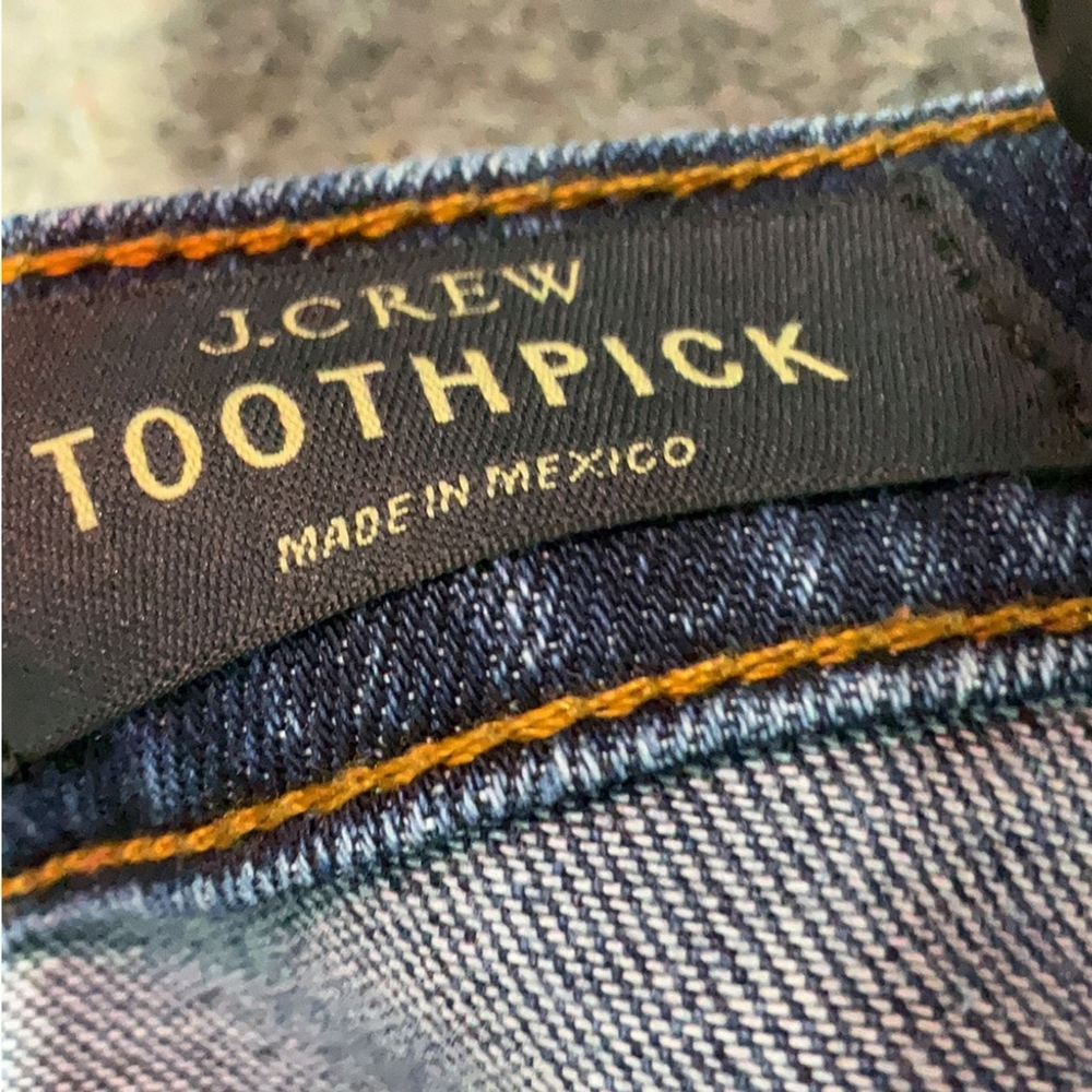 J. Crew Dark Blue Straight-Leg Women's Jeans - Picture 3 of 4